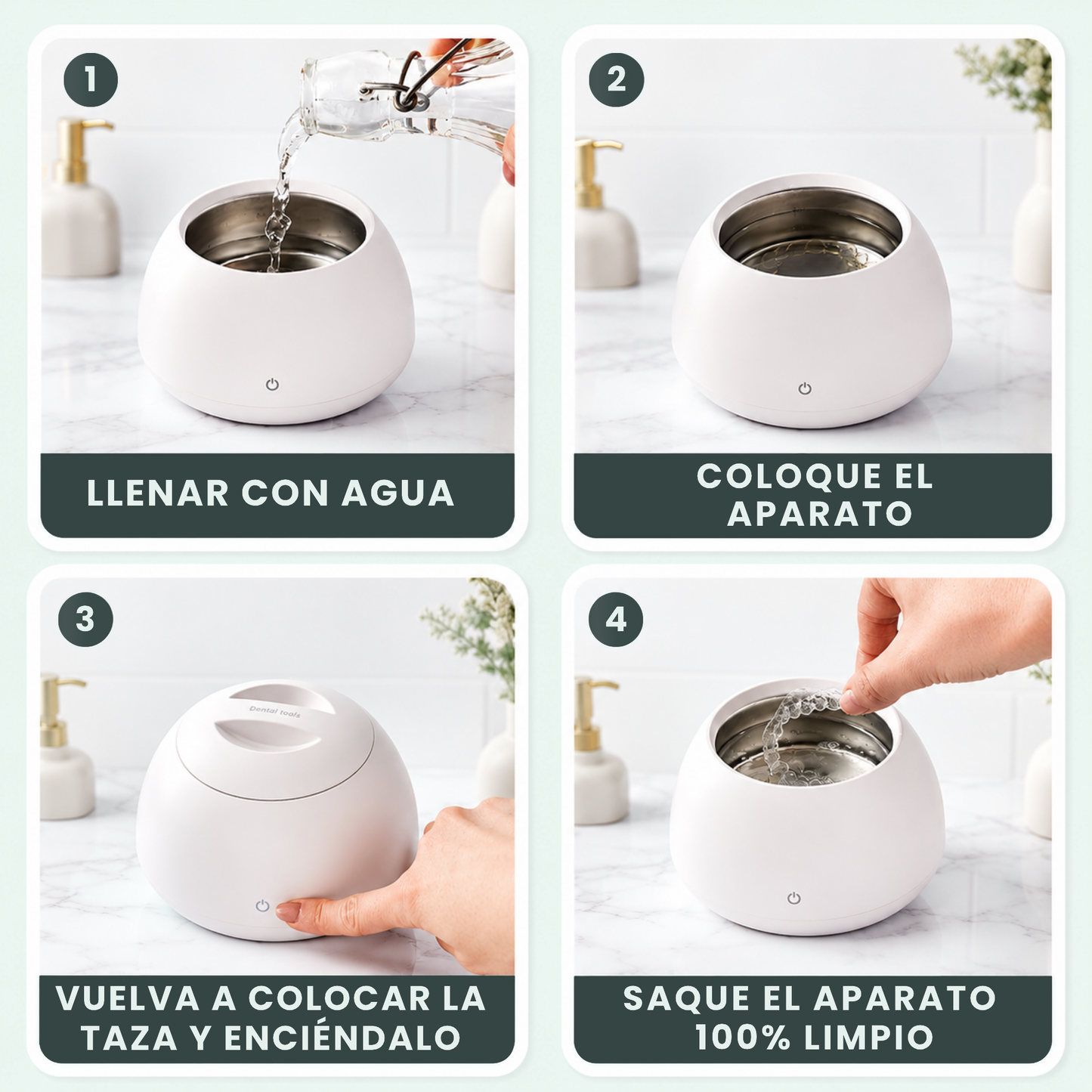 x2 Oraluxe™ Tu aparato parece limpio. No lo está.