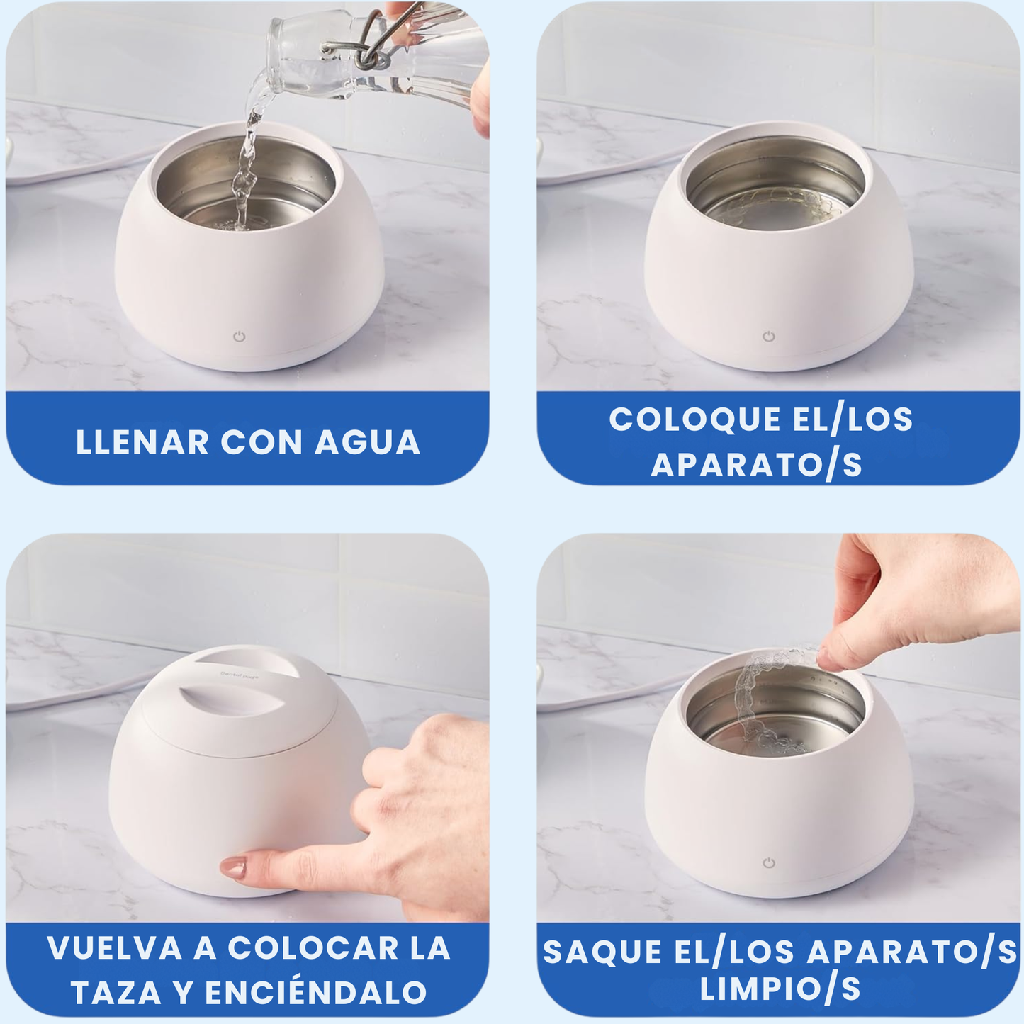 Oraluxe™ Tu aparato parece limpio. No lo está.