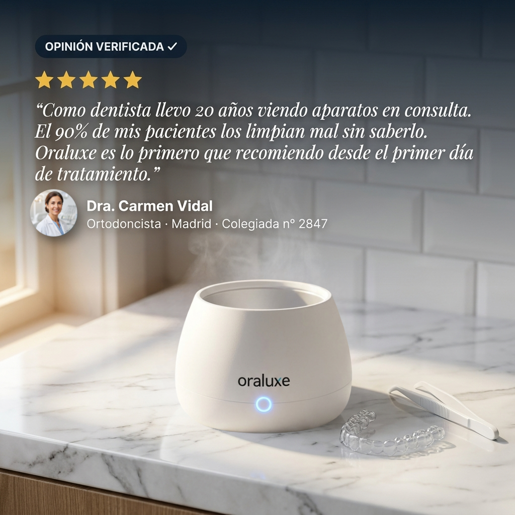 x2 Oraluxe™ Tu aparato parece limpio. No lo está.